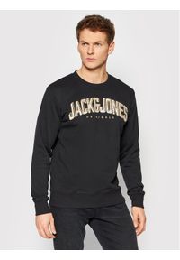 Jack & Jones - Jack&Jones Bluza Sprays 12205190 Czarny Regular Fit. Kolor: czarny. Materiał: bawełna