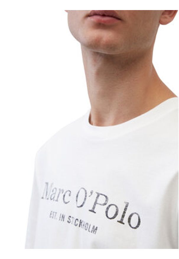 Marc O'Polo T-Shirt B21201251052 Biały Regular Fit. Typ kołnierza: polo. Kolor: biały. Materiał: bawełna