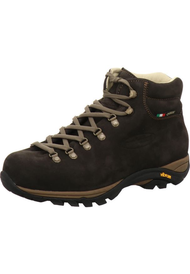 Buty GORE-TEX męskie Zamberlan New Trail Lite Evo GTX. Kolor: brązowy. Technologia: Gore-Tex. Sport: turystyka piesza