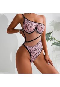 Intica - Body damskie z transparentnym klinem na wieczór i co dzień Sapna. Materiał: materiał #2