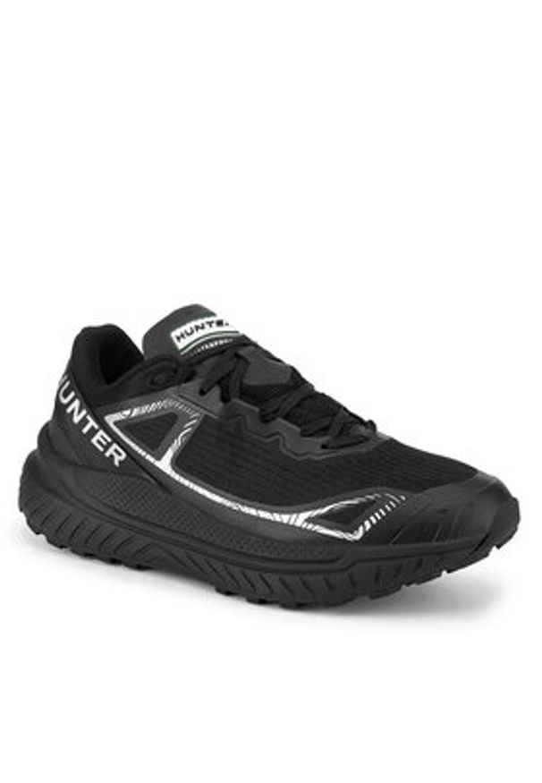 Hunter Sneakersy CANYON TRAIL WP Czarny. Kolor: czarny. Materiał: materiał