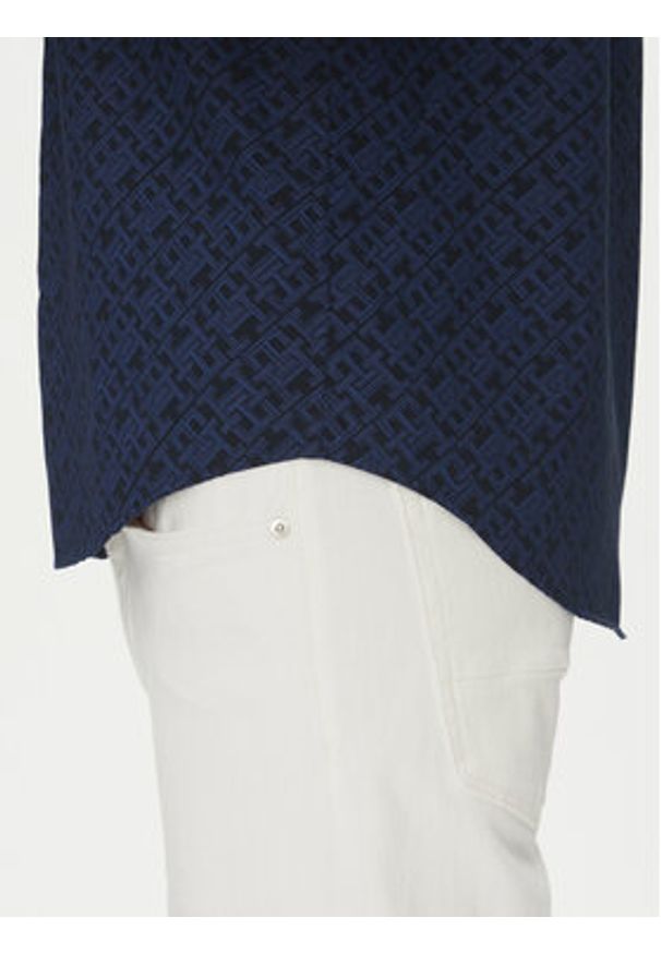 TOMMY HILFIGER - Tommy Hilfiger Koszula MW0MW38954 Granatowy Regular Fit. Kolor: niebieski. Materiał: bawełna