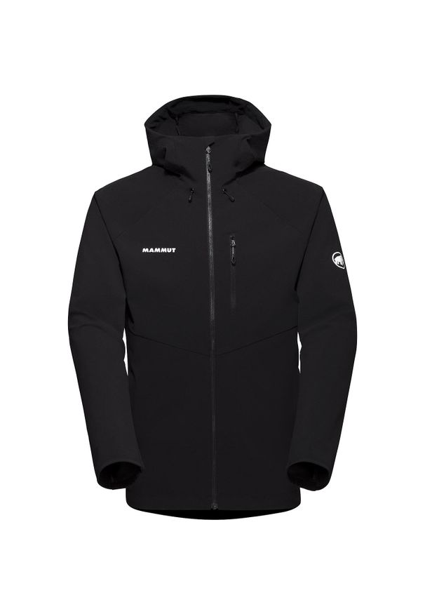 Kurtka softshell męska Mammut Ultimate Comfort SO. Kolor: czarny, szary, wielokolorowy. Materiał: softshell, syntetyk. Sport: turystyka piesza