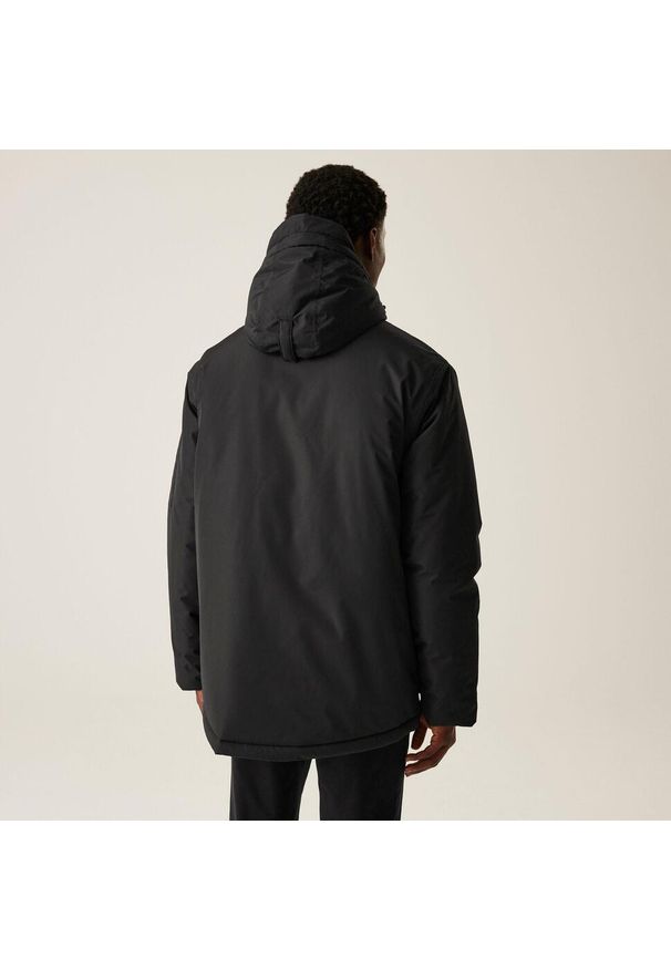 Regatta - Volter Podgrzewana męska wodoodporna ocieplana kurtka turystyczna. Kolor: czarny. Sport: turystyka piesza