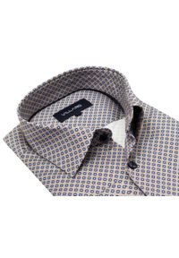 Mmer / Villaro - Koszule męskie - Kolorowa elastyczna koszula męska VILLARO N013. Materiał: tkanina, bawełna, elastan. Długość: długie. Wzór: kolorowy #1