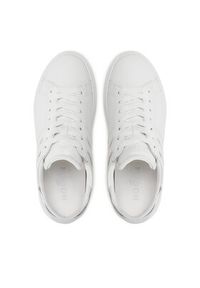 Hogan - HOGAN Sneakersy HXW3650J310RNQ Biały. Kolor: biały. Materiał: skóra #4
