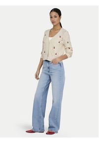 only - ONLY Kardigan Birtie 15363087 Beżowy Regular Fit. Kolor: beżowy. Materiał: syntetyk, bawełna #5