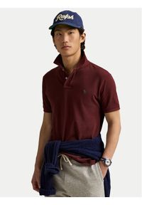 Polo Ralph Lauren Polo 710534735460 Bordowy Regular Fit. Typ kołnierza: polo. Kolor: czerwony. Materiał: bawełna #1