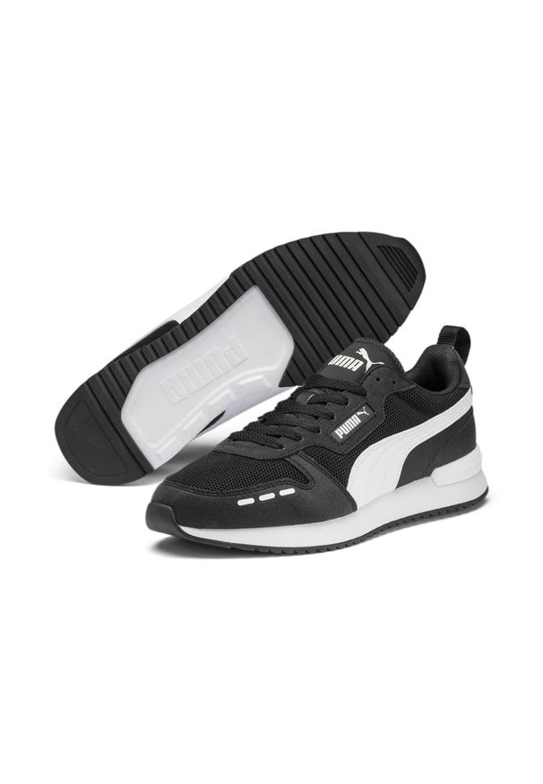 Puma R 78, Czarny. Zapięcie: sznurówki. Kolor: biały, wielokolorowy, czarny. Materiał: materiał, tkanina, syntetyk. Szerokość cholewki: normalna. Sport: turystyka piesza