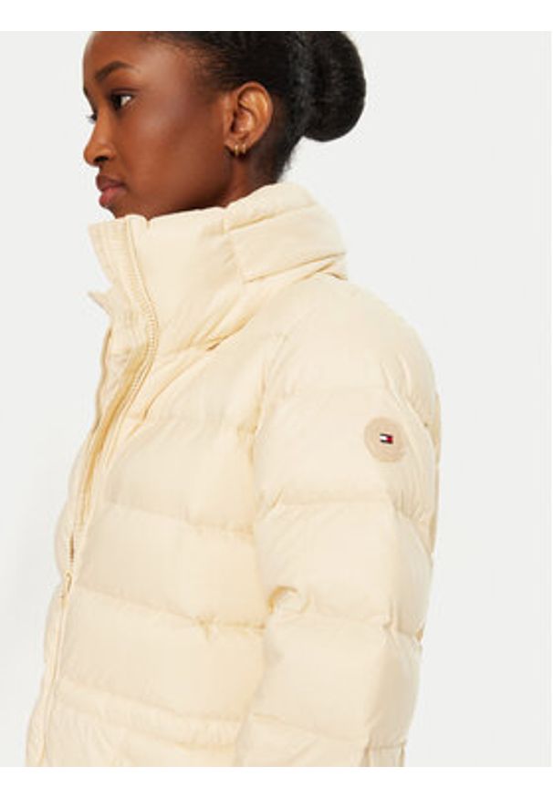 TOMMY HILFIGER - Tommy Hilfiger Kurtka puchowa WW0WW43553 Beżowy Regular Fit. Kolor: beżowy. Materiał: syntetyk. Sezon: zima