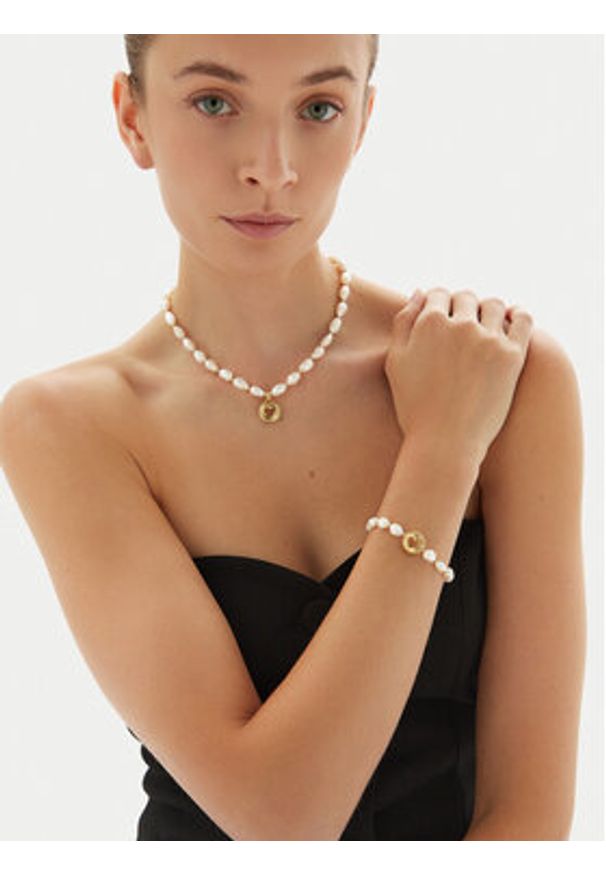 Guess Bransoletka JUBB03 342JWGS Biały. Kolor: biały