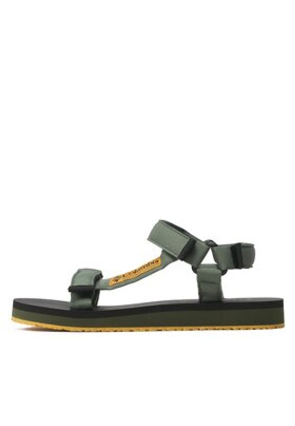 columbia - Columbia Sandały Breaksider Sandal BM0486 Zielony. Kolor: zielony. Materiał: materiał