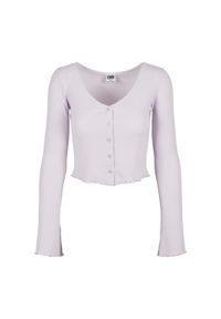 Kardigan damski Urban Classics cropped rib(GT). Kolor: fioletowy. Sezon: lato #1