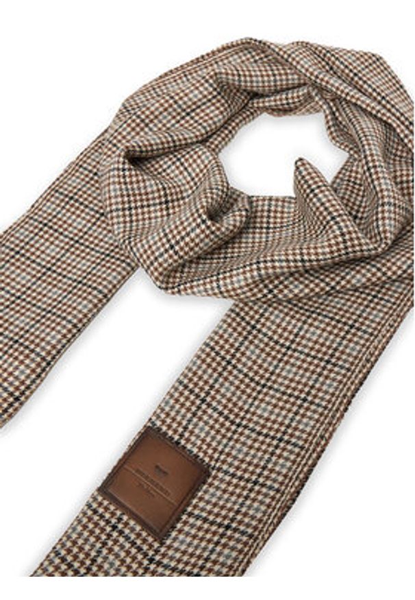 Weekend Max Mara Szalik Quantum 2525546045 Beżowy. Kolor: beżowy. Materiał: materiał, wełna