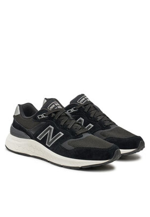 New Balance Sneakersy Walking 880 WW880BK6 Czarny. Kolor: czarny. Materiał: zamsz, skóra