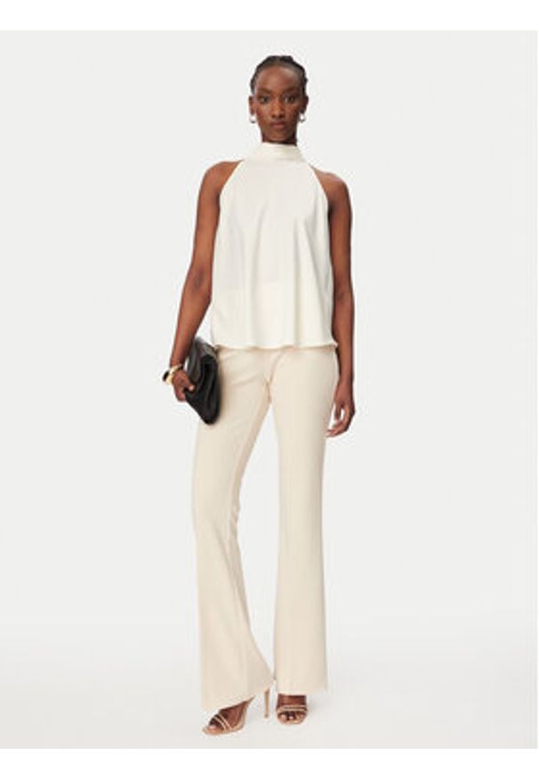 Rinascimento Spodnie materiałowe CFC0127875003 Beżowy Straight Fit. Kolor: beżowy. Materiał: syntetyk