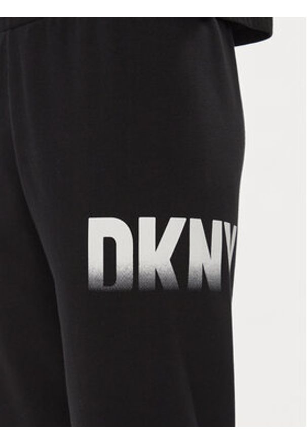 DKNY Sport Spodnie dresowe DP3P3379 Czarny Relaxed Fit. Kolor: czarny. Materiał: bawełna, syntetyk