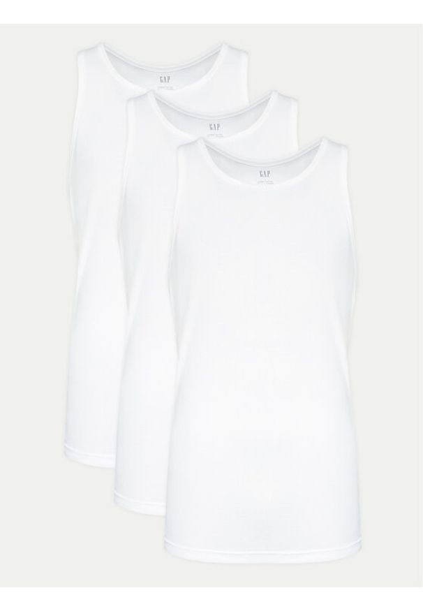 GAP - Gap Komplet tank topów 483958-00 Biały Regular Fit. Kolor: biały. Materiał: bawełna