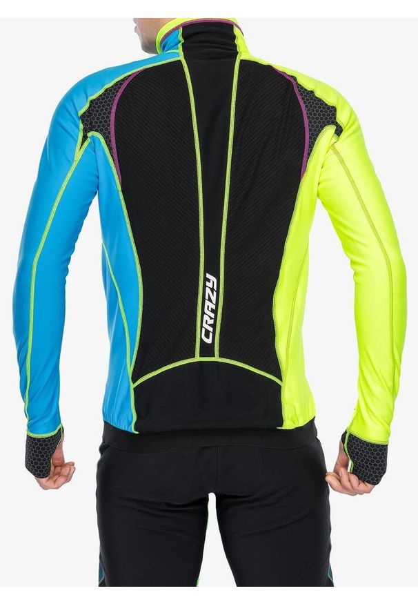 CRAZY - Bluza rozpinana męska Crazy Pull Acceleration. Kolor: czarny. Sezon: zima. Sport: narciarstwo