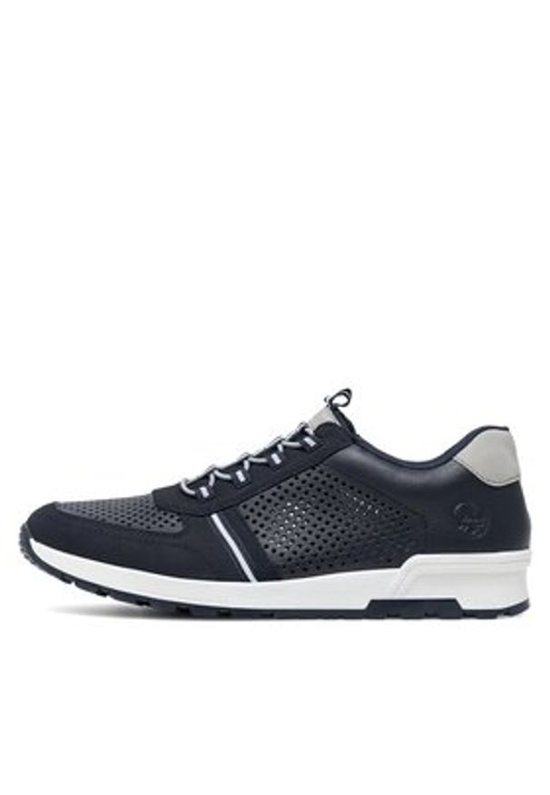 Rieker Sneakersy 15153-14 Granatowy. Kolor: niebieski