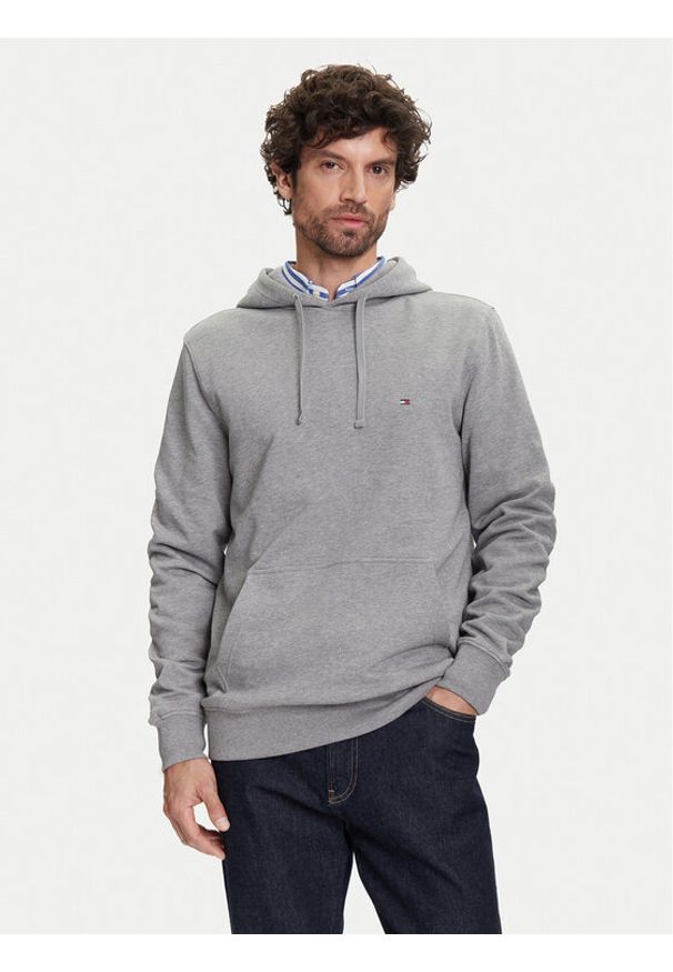 TOMMY HILFIGER - Tommy Hilfiger Bluza Essential MW0MW37235 Szary Regular Fit. Kolor: szary. Materiał: bawełna