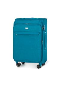 Wittchen - Średnia walizka miękka jednokolorowa turkusowa. Kolor: turkusowy. Materiał: poliester. Styl: elegancki #2