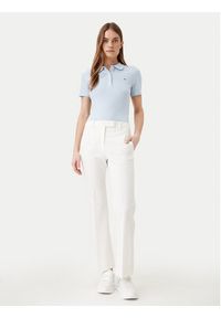 TOMMY HILFIGER - Tommy Hilfiger Polo 1985 WW0WW43225 Błękitny Slim Fit. Typ kołnierza: polo. Kolor: niebieski. Materiał: bawełna #5