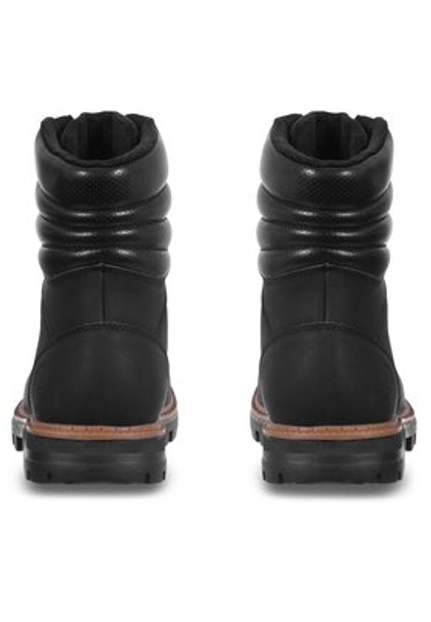 LUHTA - Luhta Trapery Tunteva 75563 400 L Czarny. Kolor: czarny. Materiał: skóra