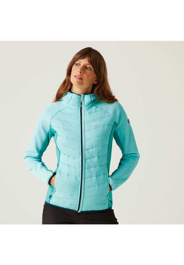 Regatta - Andreson VIII Hybrid damska wodoodporna sportowa pikowana kurtka. Kolor: niebieski. Materiał: puch. Sport: turystyka piesza