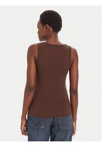 Hugo - HUGO Top Datamia 50514489 Brązowy Slim Fit. Kolor: brązowy. Materiał: bawełna #3