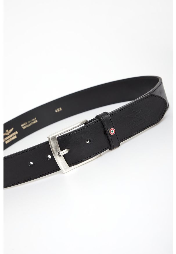 Aeronautica Militare - Pasek męski skórzany AERONAUTICA MILITARE. Materiał: skóra