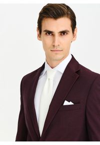 Pako Lorente - PAKO LORENTE - Bordowa marynarka garniturowa. Kolor: czerwony. Materiał: elastan, wiskoza, poliester. Styl: młodzieżowy #3