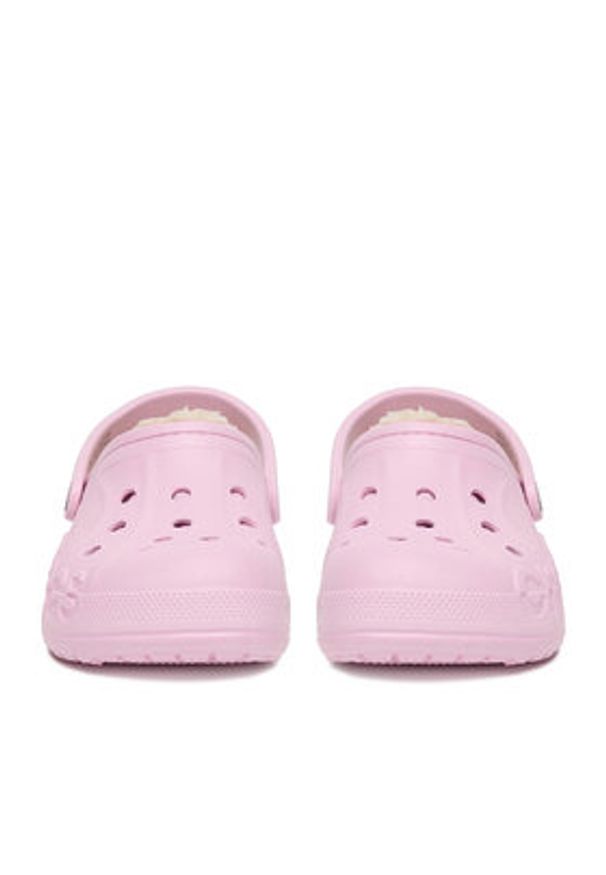 Crocs Klapki C-BAYA LINED CLOG 205969-6GD Różowy. Kolor: różowy