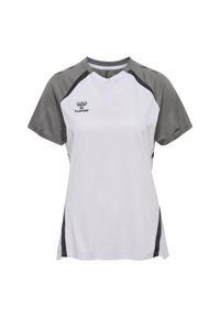 Damska koszulka polo Hummel Lead 2.0. Typ kołnierza: polo. Kolor: biały. Sport: piłka nożna #1