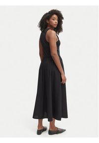 TOMMY HILFIGER - Tommy Hilfiger Sukienka codzienna WW0WW49628 Czarny Regular Fit. Okazja: na co dzień. Kolor: czarny. Materiał: bawełna. Typ sukienki: proste. Styl: casual #3
