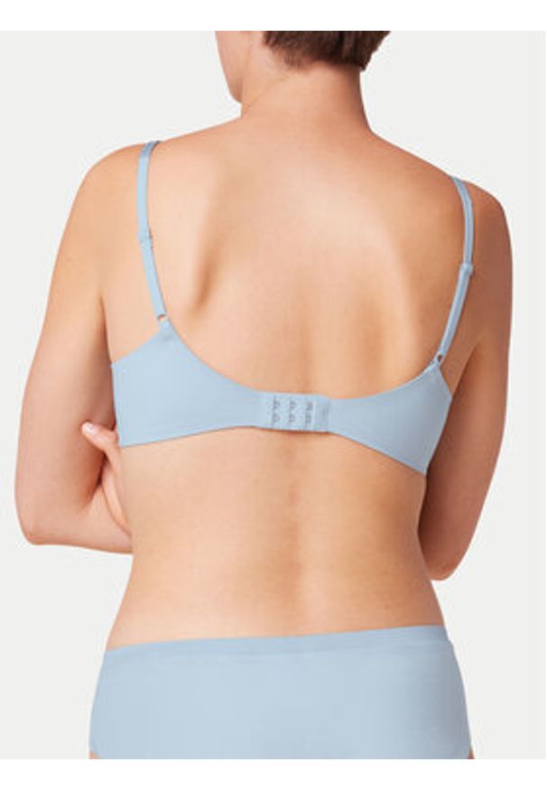 Triumph Biustonosz bezfiszbinowy Body Make-up Soft Touch 10193526 Błękitny. Kolor: niebieski. Materiał: syntetyk