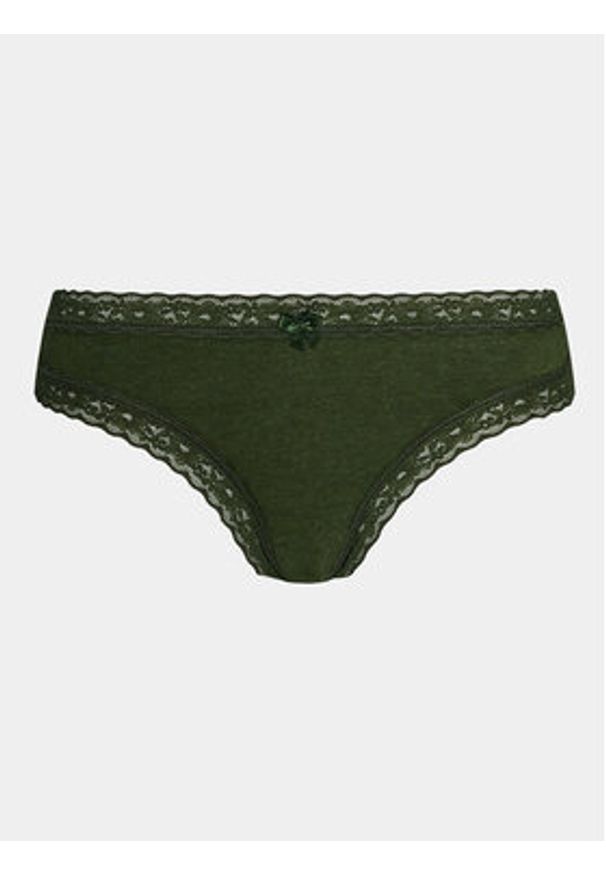 Hunkemöller Komplet 3 par fig brazylijskich 202826 Zielony. Kolor: zielony