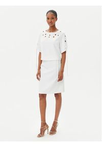 Artigli - ARTIGLI Bluzka ACBL000743 058 Biały Regular Fit. Kolor: biały. Materiał: syntetyk