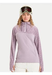Roxy Polar Sayna Half Zip ERJFT04831 Fioletowy Regular Fit. Kolor: fioletowy. Materiał: syntetyk #1