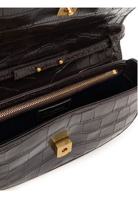 TOMMY HILFIGER - Tommy Hilfiger Torebka Party Le Mini Crossover Croc AW0AW18203 Brązowy. Kolor: brązowy. Materiał: skórzane #5