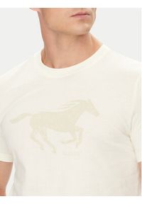 Mustang T-Shirt Austin 1016483 Beżowy Regular Fit. Kolor: beżowy. Materiał: bawełna #9