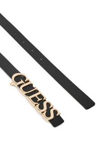 Guess Pasek Damski BW9257 P5320 Czarny. Kolor: czarny. Materiał: skóra