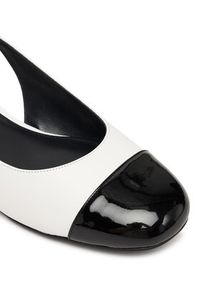 MICHAEL Michael Kors Baleriny Perla 40R4PLFP1L Biały. Kolor: biały. Materiał: skóra #6