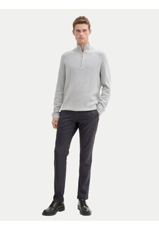 Tom Tailor Chinosy 1044853 Szary Slim Fit. Kolor: szary. Materiał: syntetyk