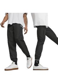 Spodnie sportowe dresowe męskie Puma FD Classics Cargo. Kolor: czarny. Materiał: dresówka. Styl: sportowy