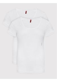 Hugo Komplet 2 t-shirtów Twin 50469660 Biały Regular Fit. Kolor: biały. Materiał: bawełna #1