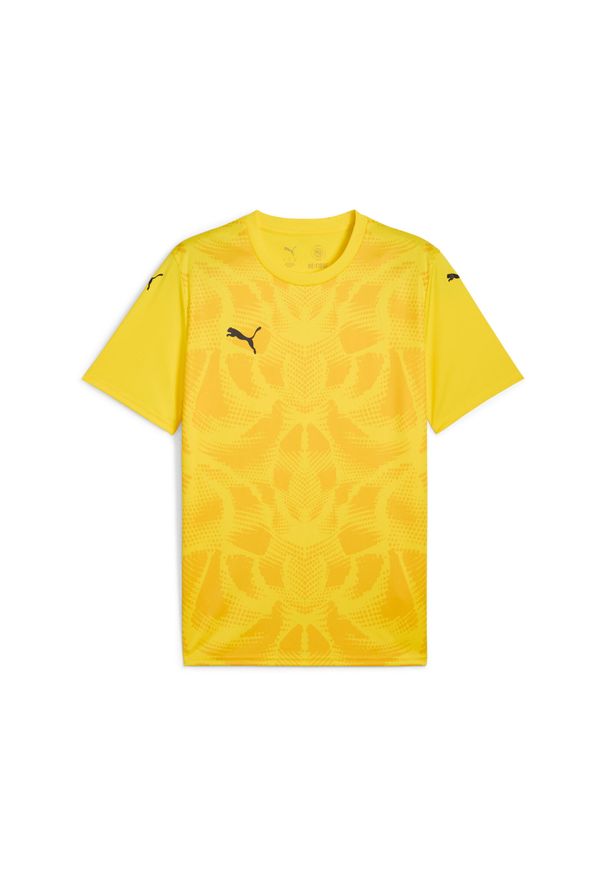 Koszulka Puma Team Ultimate. Kolor: żółty. Materiał: materiał. Sport: piłka nożna