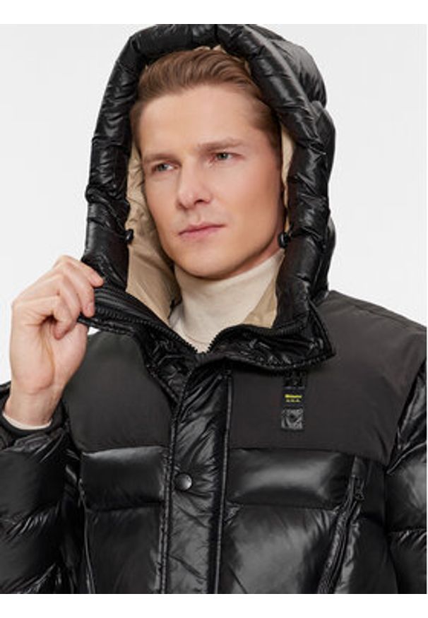 Blauer Kurtka puchowa 23WBLUK02082 Czarny Regular Fit. Kolor: czarny. Materiał: syntetyk