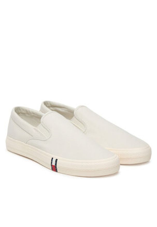 Tommy Jeans Tenisówki Archive Vulc. Y2K Slip On EM0EM01675 Biały. Zapięcie: bez zapięcia. Kolor: biały. Materiał: materiał