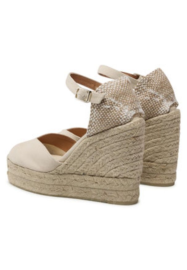Castañer Espadryle Chiarita/8ED/001 020983-203 Beżowy. Kolor: beżowy. Materiał: materiał